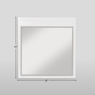 Carmel Mirror In White