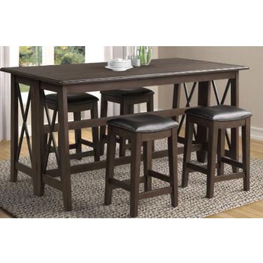 Carmina Entertainment 5-Piece Counter Height Dining Set