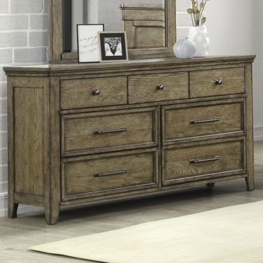 Carolina Park 7 Drawer Dresser In Brown