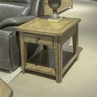 Carolina Park End Table In Brown