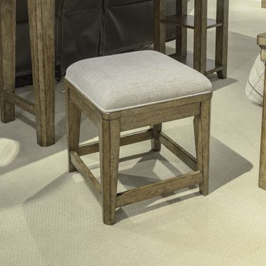 Carolina Park Upholstered Console Stool In Brown
