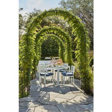 Carrier and Company Sloan Outdoor Dining Set In White