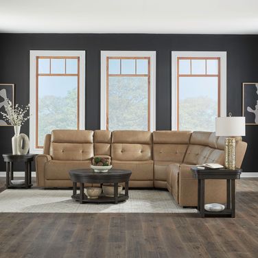 Carrington 6 Piece Sectional In York Sand