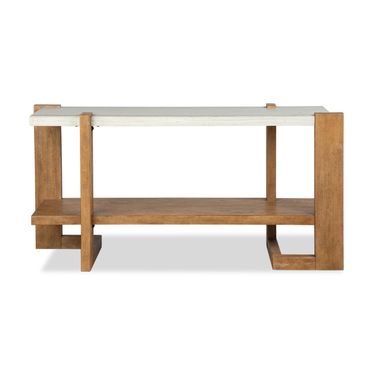 Carrington Rectangular Sofa Table In Honey Wheat