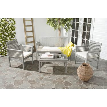 Carson Gray Wash and Beige 4-Piece Outdoor Set