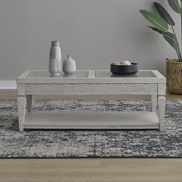 Caruso Heights Cocktail Table In White