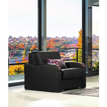 Casamode Sleep Plus Black PU Chair Sleeper