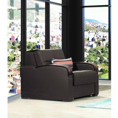 Casamode Sleep Plus Brown PU Chair Sleeper