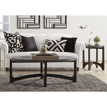 Cascade Brown 3 Pc Occasional Table Set