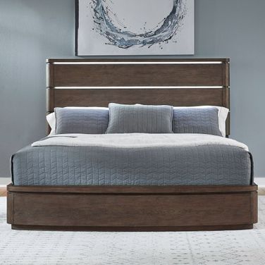 Cascade Falls Queen Panel Bed In Espresso