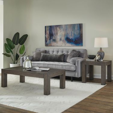 Cascade Falls Rectangular Occasional Table Set In Espresso