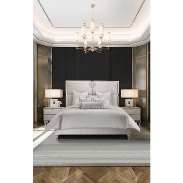 Casey 9 Piece Queen Comforter Set In Platinum