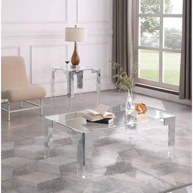 Casper Occasional Table Set In Chrome
