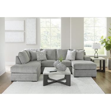 Casselbury 2-Piece LAF Sectional With Chaise In Cement