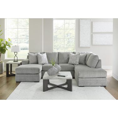 Casselbury 2-Piece RAF Sectional With Chaise In Cement