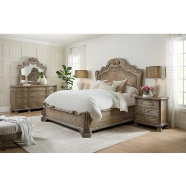 Castella Medium Tone Brown Panel Bedroom Set