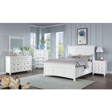 Castile Eastern King Bed In White
