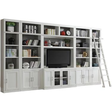 Catalina 7 Piece Entertainment Wall In White