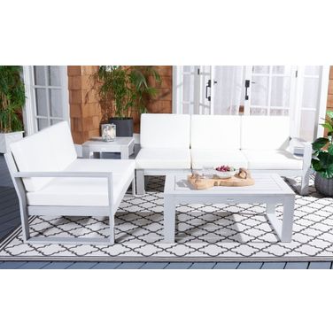 Catryn 4 Piece Outdoor Living Set In Gray