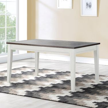 Caylie Fix Top Dining Table In White