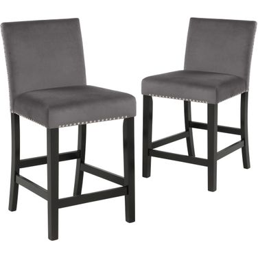 Celeste Gray Counter Height Chair Set Of 2
