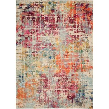 Celestial Pink and Multicolor 9' x 12' Area Rug
