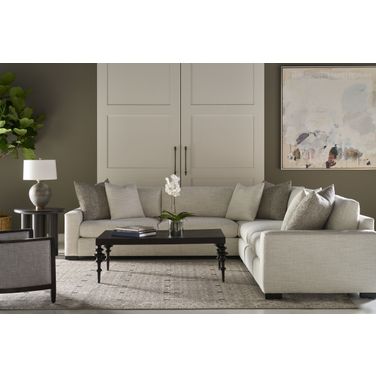Century Home Elegance Great Room 40D Two-Piece Sectional In Cream
