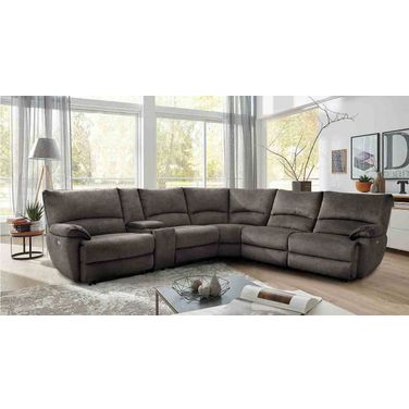 Cerelia Power Sectional In Gray