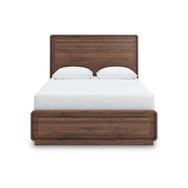 Chadworth Queen Panel Bed In Walnut Brown