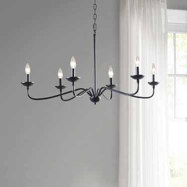 Chandelier Lamp In Matte Black
