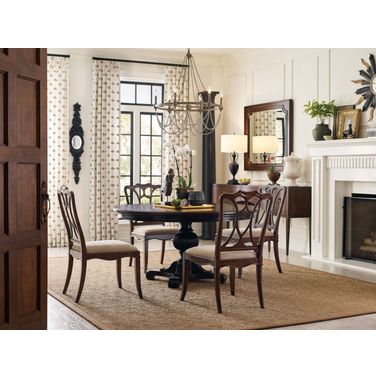 Charleston Black Extendable 74 Inch Dining Room Set