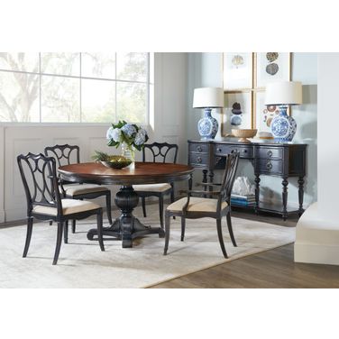 Charleston Black Extendable Dining Room Set