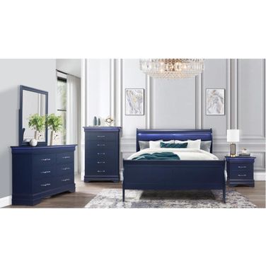 Charlie Youth Bedroom Set In Blue