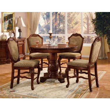 Chateau De Ville Round Dining Room Set In Cherry
