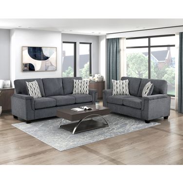 Chelsea Living Room Set In Dark Gray