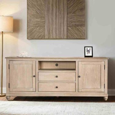 Chesapeake 72 Inch TV Stand In Light White Wash