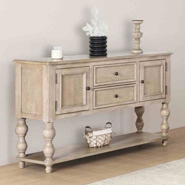 Chesapeake Server In Light White Wash