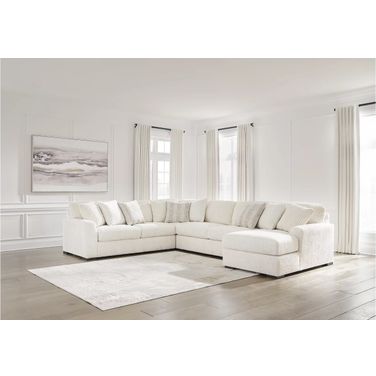 Chessington 4-Piece Sectional with Chaise In Ivory