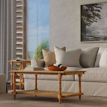Chesterfield Occasional Table Set In Natural