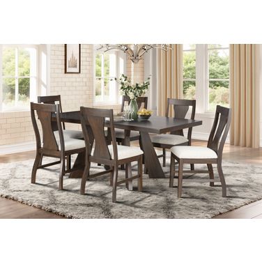 Chestnut Ridge 72 Inch Dining Set In Brown