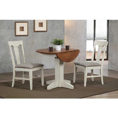 Choices Antique White 20 Inch Extendable Dining Room Set