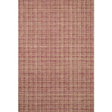 Chris Loves Julia x Loloi Polly Berry and Natural 8'-6" x 11'-6" Area Rug