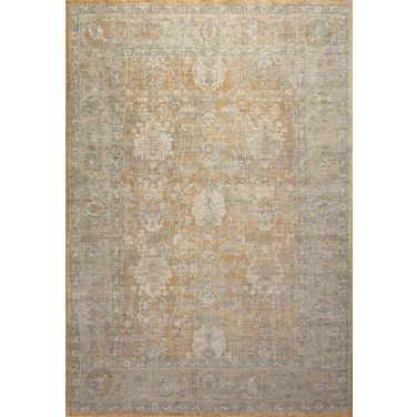 Chris Loves Julia x Loloi Rosemarie Gold and Sand 18" x 18" Sample Rug