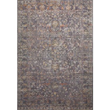 Chris Loves Julia x Loloi Rosemarie Graphite and Multi 11'-6" x 15'-6" Area Rug
