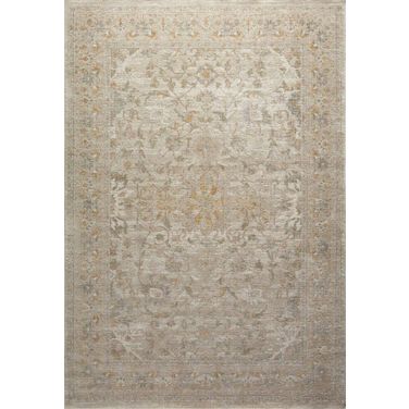 Chris Loves Julia x Loloi Rosemarie Ivory and Natural 11'-6" x 15'-6" Area Rug