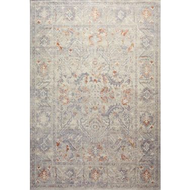 Chris Loves Julia x Loloi Rosemarie Oatmeal and Lavender 11'-6" x 15'-6" Area Rug