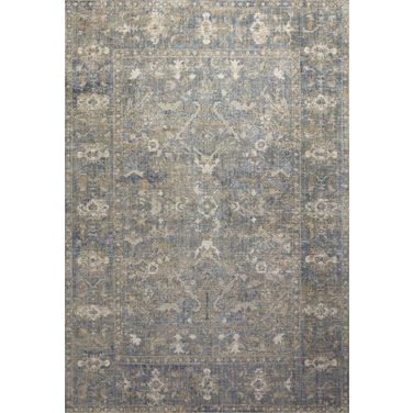 Chris Loves Julia x Loloi Rosemarie Sand and Lagoon 11'-6" x 15'-6" Area Rug