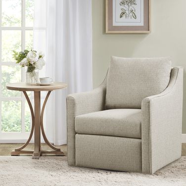 Christian Swivel Armchair In Natural