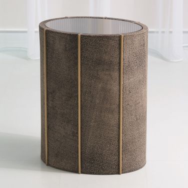 Churchill Oval Drum Table In Gold