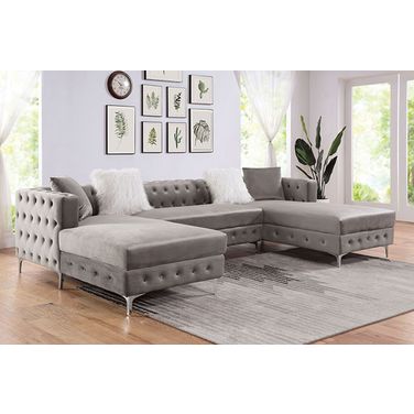 Ciabattoni Sectional In Gray